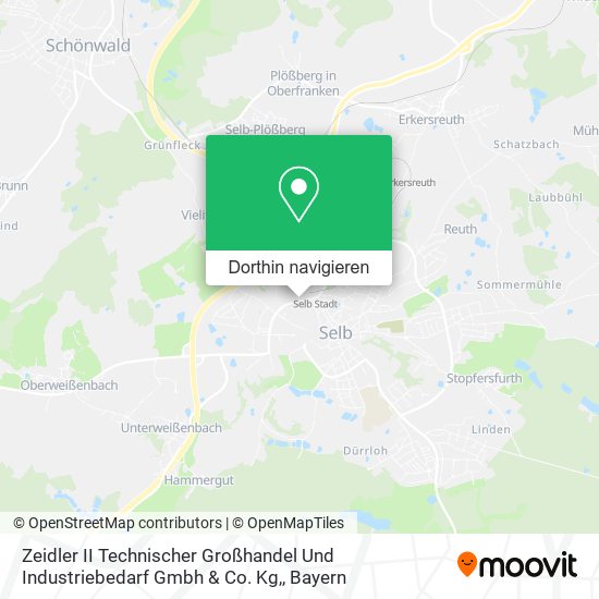 Zeidler II Technischer Großhandel Und Industriebedarf Gmbh & Co. Kg, Karte