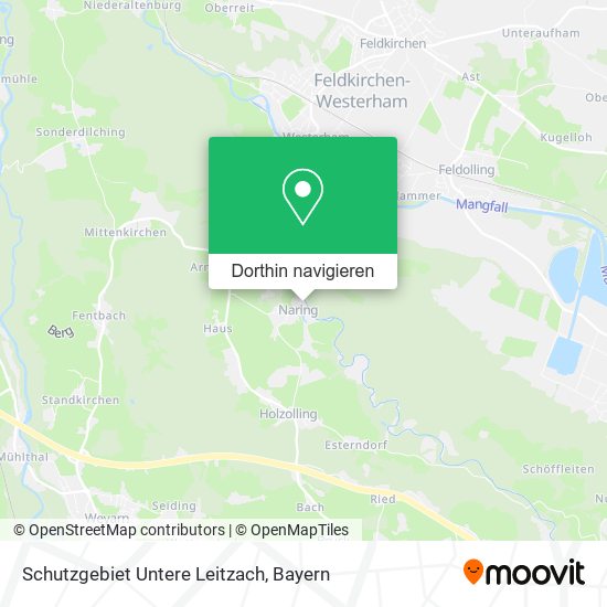Schutzgebiet Untere Leitzach Karte