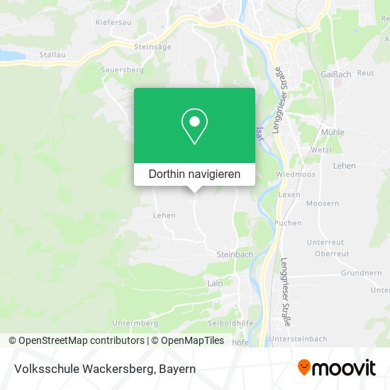 Volksschule Wackersberg Karte