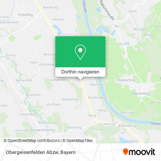 Obergeisenfelden Abzw Karte