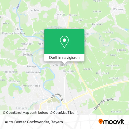 Auto-Center Gschwender Karte