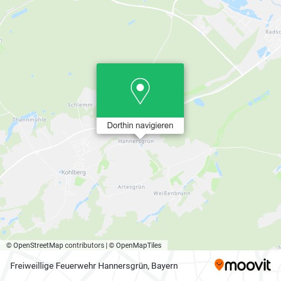 Freiweillige Feuerwehr Hannersgrün Karte