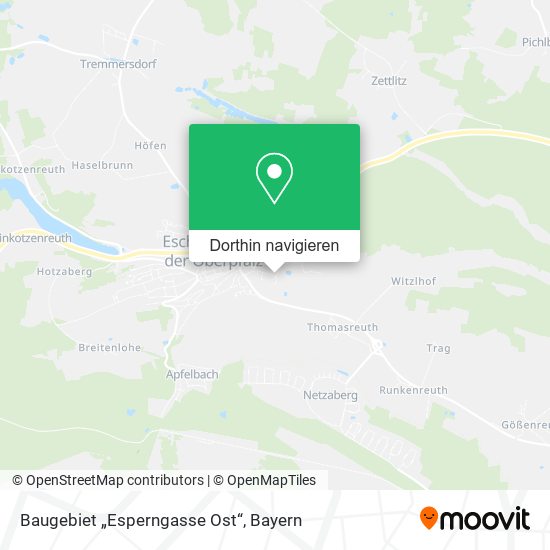 Baugebiet „Esperngasse Ost“ Karte