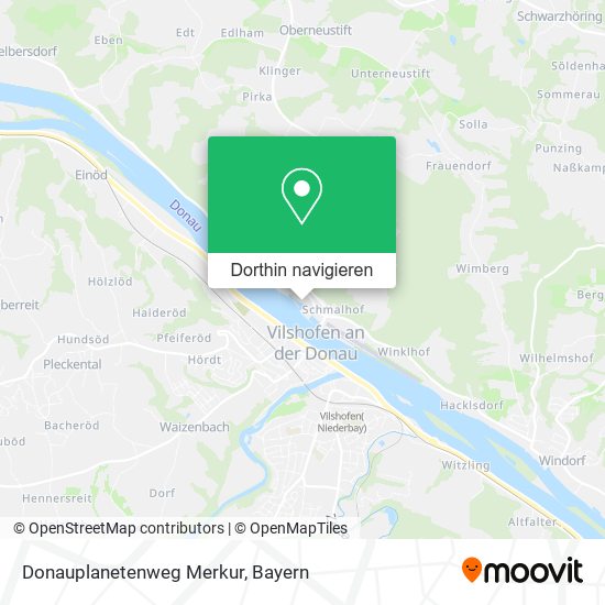 Donauplanetenweg Merkur Karte