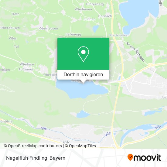 Nagelfluh-Findling Karte