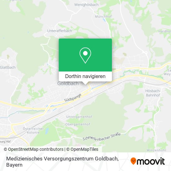 Medizienisches Versorgungszentrum Goldbach Karte