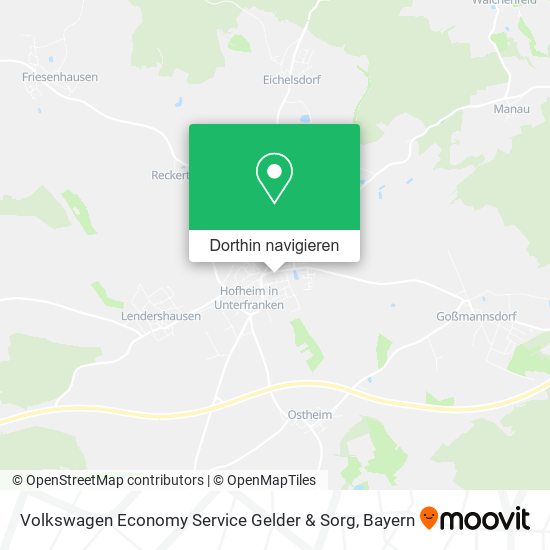 Volkswagen Economy Service Gelder & Sorg Karte