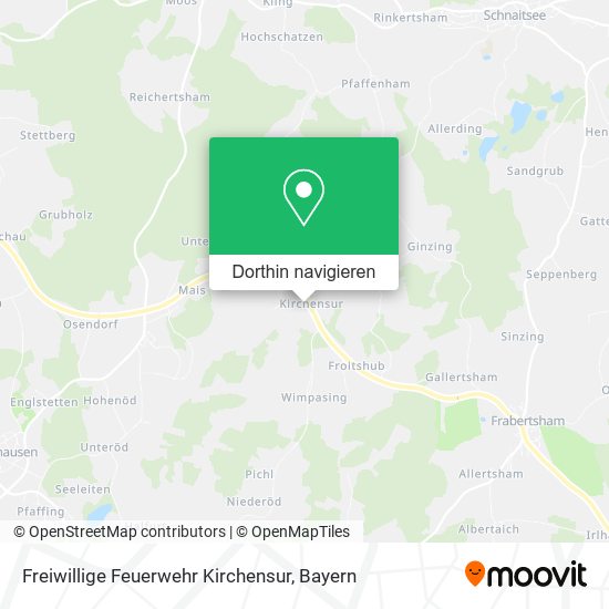 Freiwillige Feuerwehr Kirchensur Karte