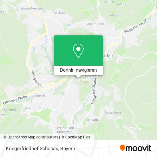 Kriegerfriedhof Schönau Karte