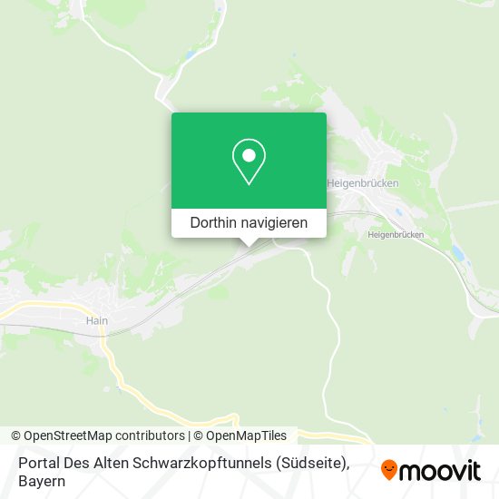 Portal Des Alten Schwarzkopftunnels (Südseite) Karte