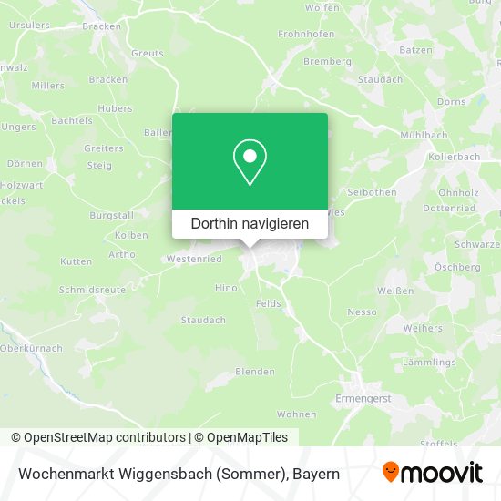 Wochenmarkt Wiggensbach (Sommer) Karte