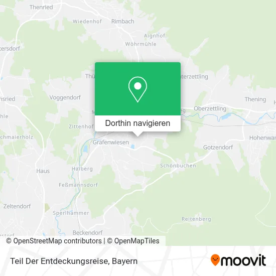 Teil Der Entdeckungsreise Karte