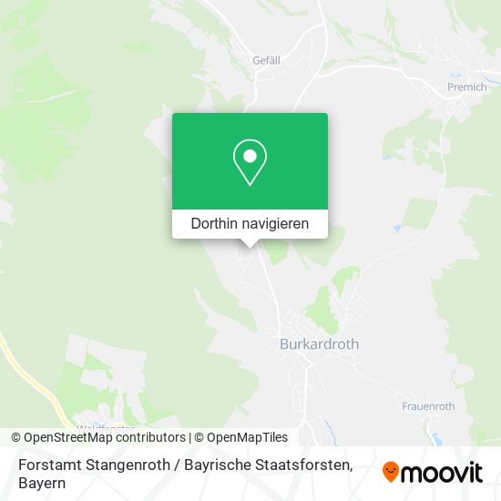 Forstamt Stangenroth / Bayrische Staatsforsten Karte