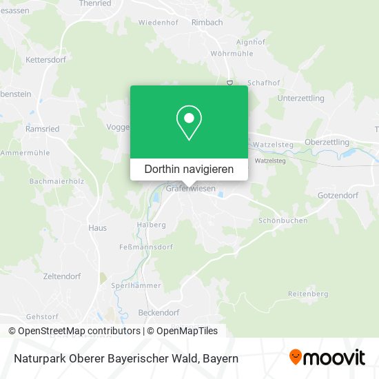 Naturpark Oberer Bayerischer Wald Karte
