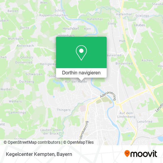 Kegelcenter Kempten Karte