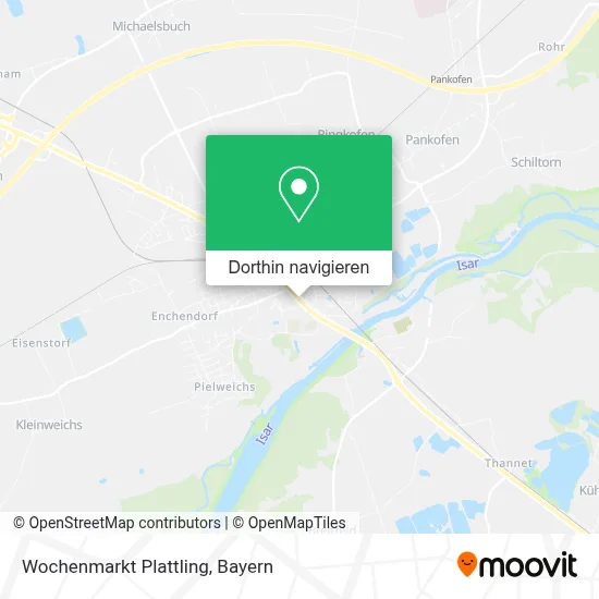 Wochenmarkt Plattling Karte