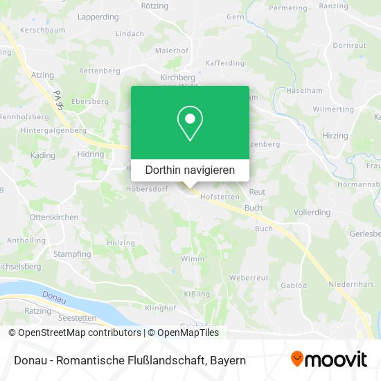 Donau - Romantische Flußlandschaft Karte