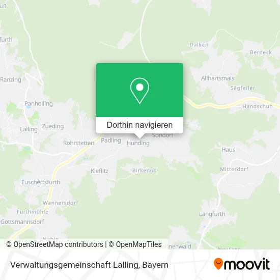 Verwaltungsgemeinschaft Lalling Karte