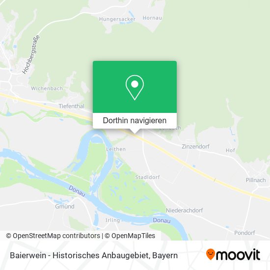 Baierwein - Historisches Anbaugebiet Karte