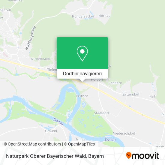 Naturpark Oberer Bayerischer Wald Karte