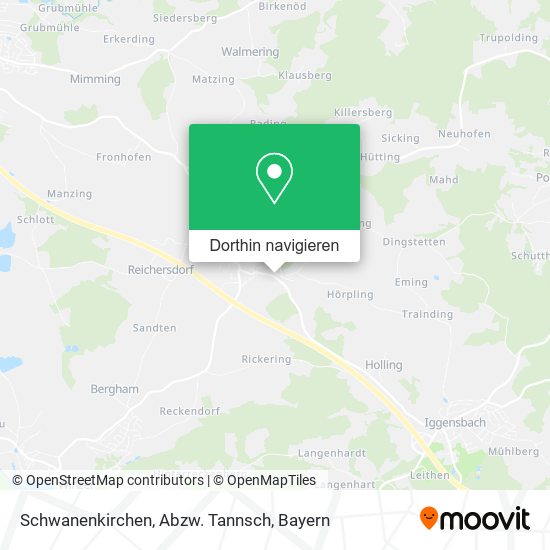 Schwanenkirchen, Abzw. Tannsch Karte