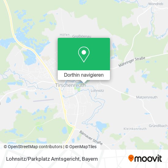 Lohnsitz/Parkplatz Amtsgericht Karte