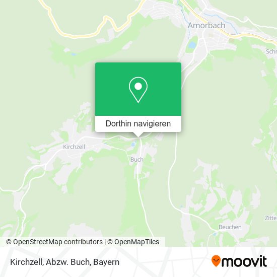 Kirchzell, Abzw. Buch Karte