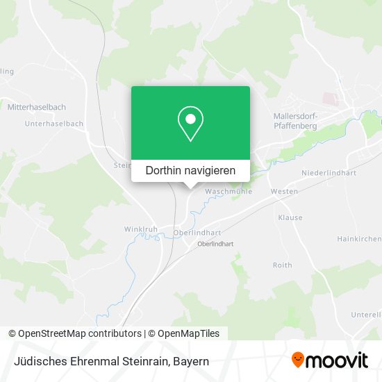 Jüdisches Ehrenmal Steinrain Karte