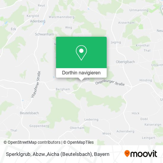 Sperklgrub, Abzw.,Aicha (Beutelsbach) Karte