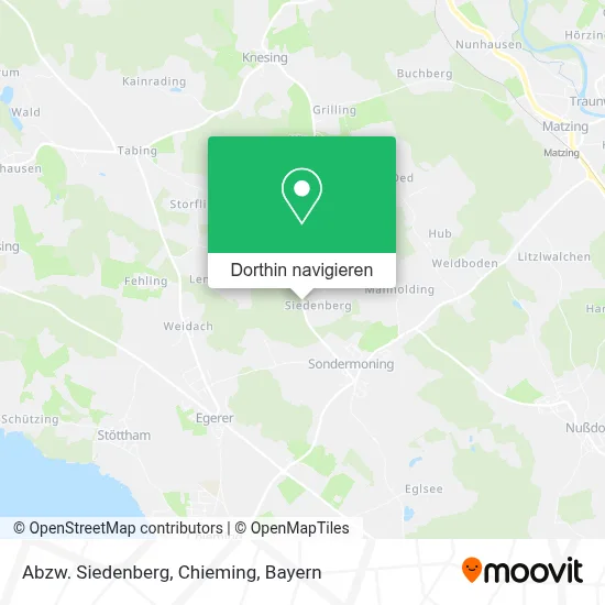 Abzw. Siedenberg, Chieming Karte