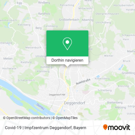 Covid-19 | Impfzentrum Deggendorf Karte