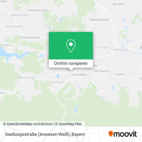 Siedlungsstraße (Anwesen Weiß) Karte