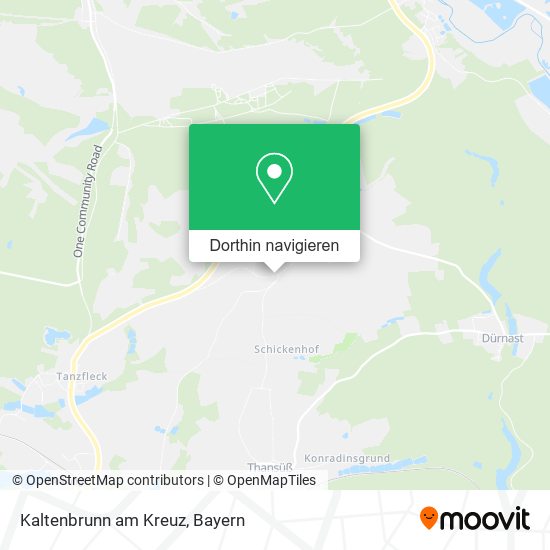 Kaltenbrunn am Kreuz Karte