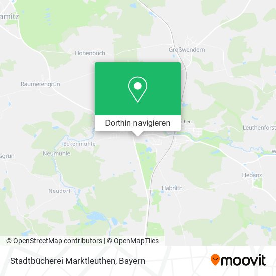 Stadtbücherei Marktleuthen Karte