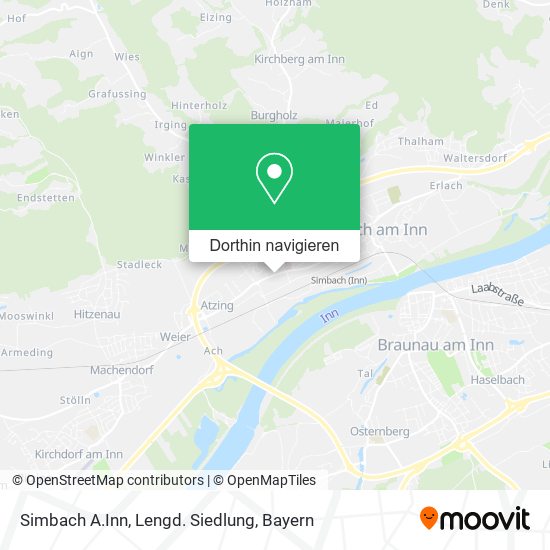 Simbach A.Inn, Lengd. Siedlung Karte