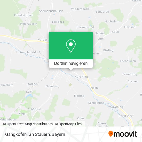 Gangkofen, Gh Stauern Karte