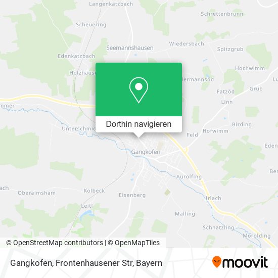 Gangkofen, Frontenhausener Str Karte