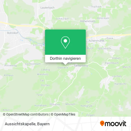 Aussichtskapelle Karte