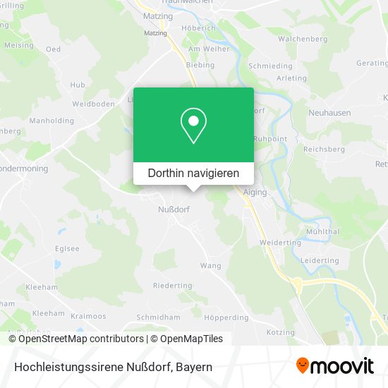 Hochleistungssirene Nußdorf Karte