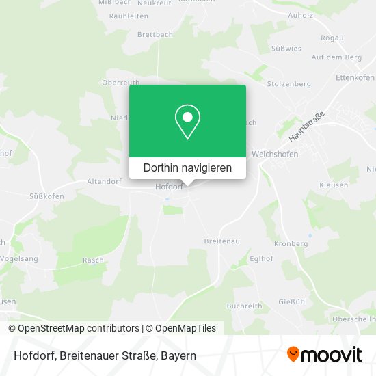 Hofdorf, Breitenauer Straße Karte