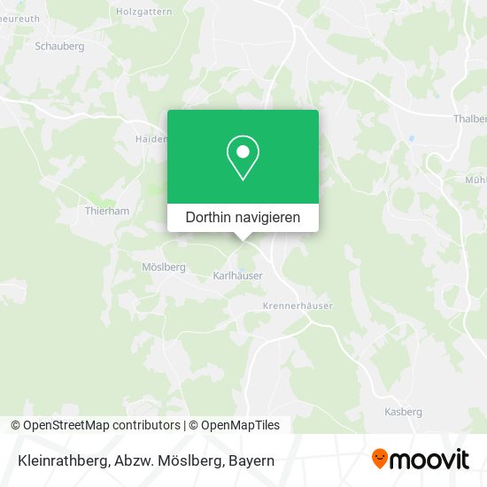 Kleinrathberg, Abzw. Möslberg Karte