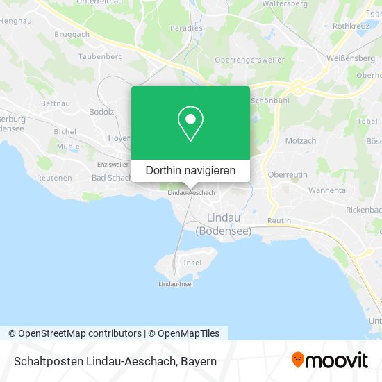 Schaltposten Lindau-Aeschach Karte