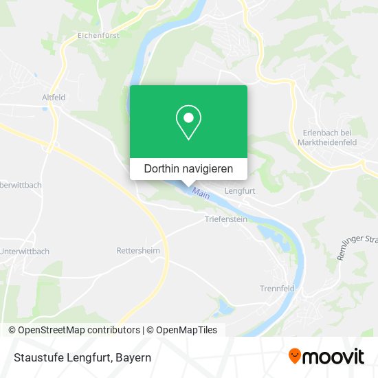 Staustufe Lengfurt Karte
