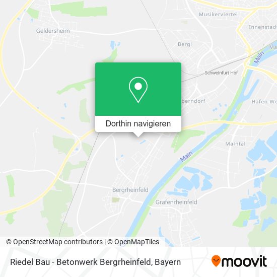 Riedel Bau - Betonwerk Bergrheinfeld Karte