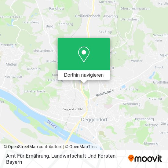 Amt Für Ernährung, Landwirtschaft Und Forsten Karte