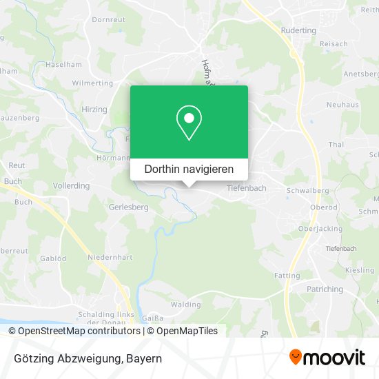 Götzing Abzweigung Karte