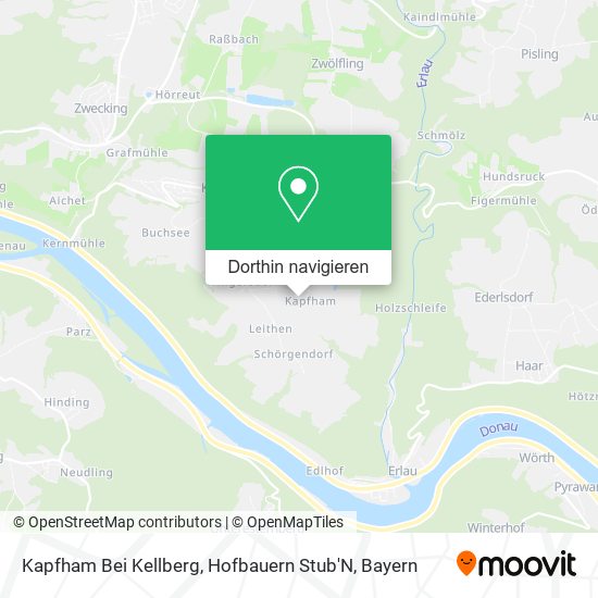 Kapfham Bei Kellberg, Hofbauern Stub'N Karte