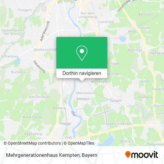Mehrgenerationenhaus Kempten Karte