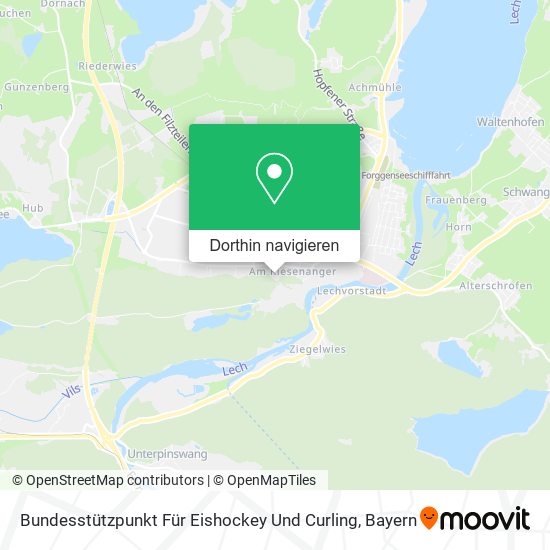 Bundesstützpunkt Für Eishockey Und Curling Karte