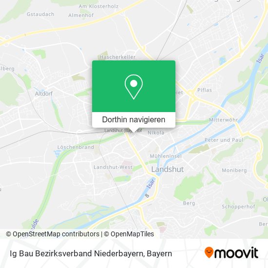 Ig Bau Bezirksverband Niederbayern Karte